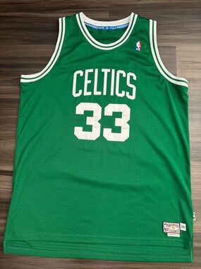 Adidas Larry Bird #33 Boston Celtics NBA Swingman Stitched Jersey Men’s 2XL +2